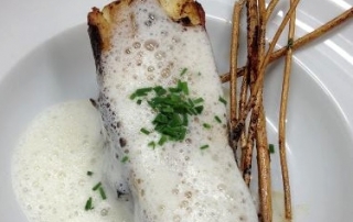 tronçon de turbot rôti au fenouil sec